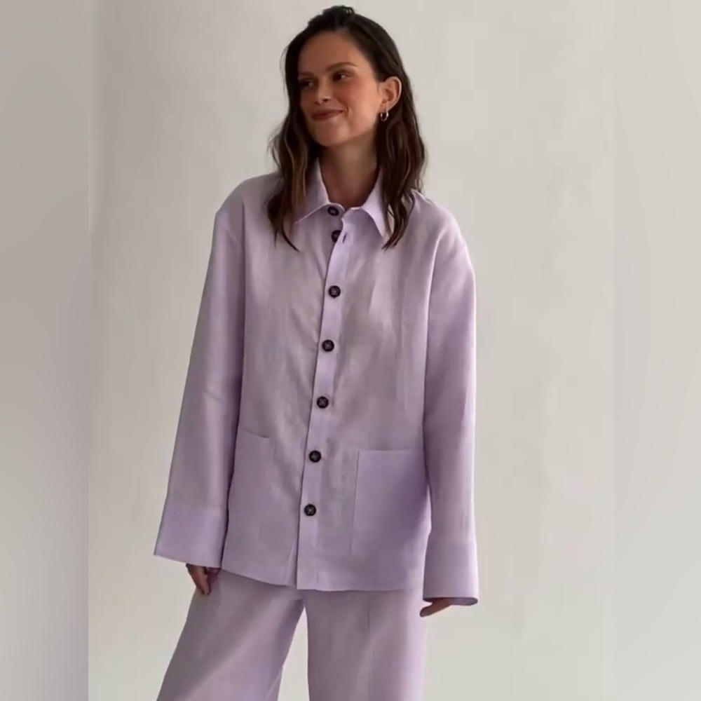 Sleeper Azure Linen Set in Lavender 💜